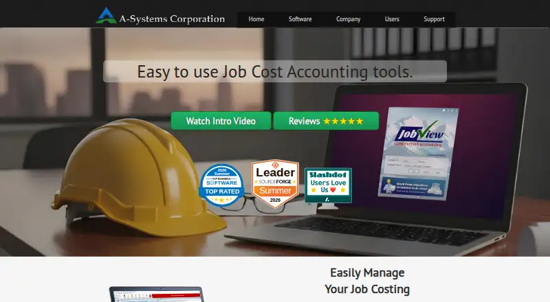 The A-Systems JobView homepage