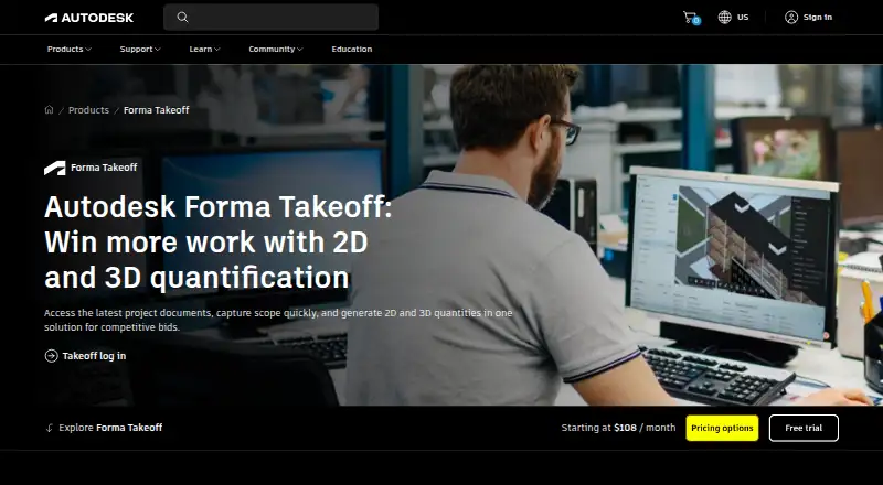Autodesk Forma Takeoff, as its maker shows it
