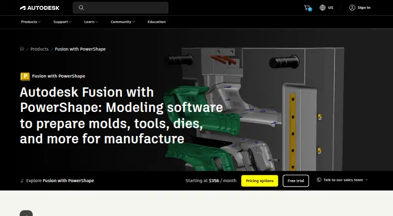 Fusion with PowerShape, as its maker shows it