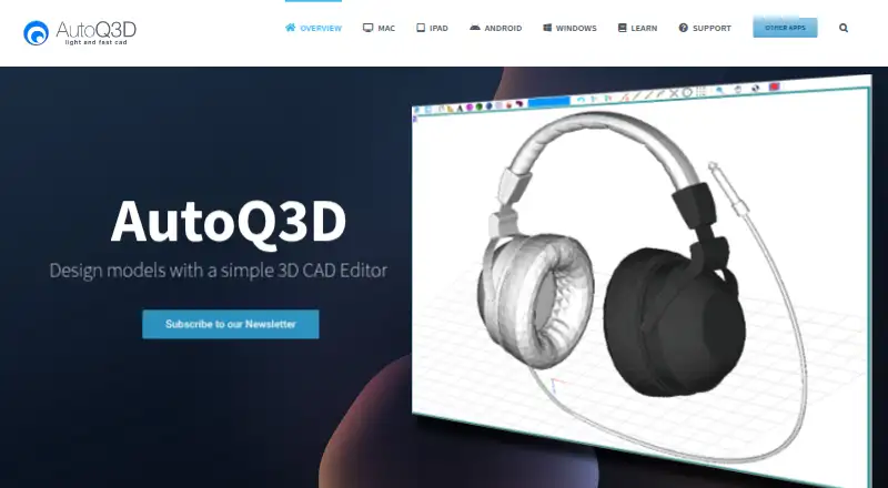 AutoQ3D CAD, as its maker shows it