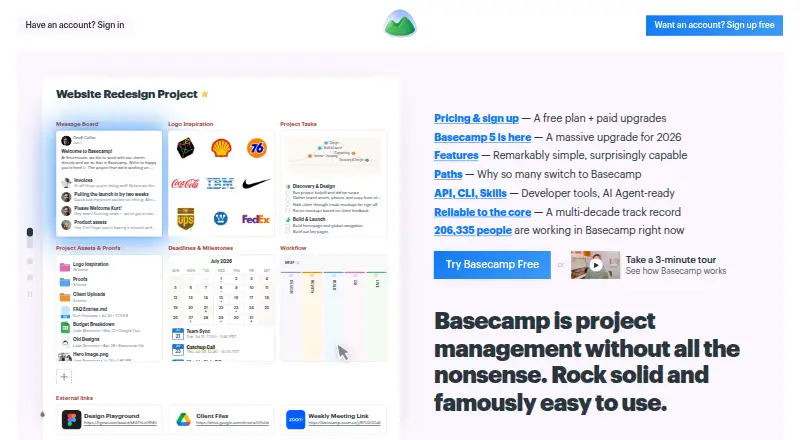 Basecamp, as its maker shows it