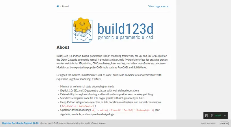 build123d, as its maker shows it