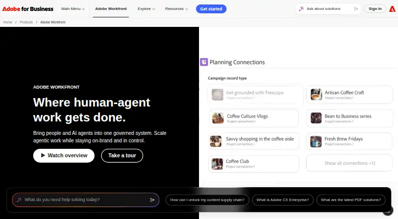 Adobe Workfront, as its maker shows it