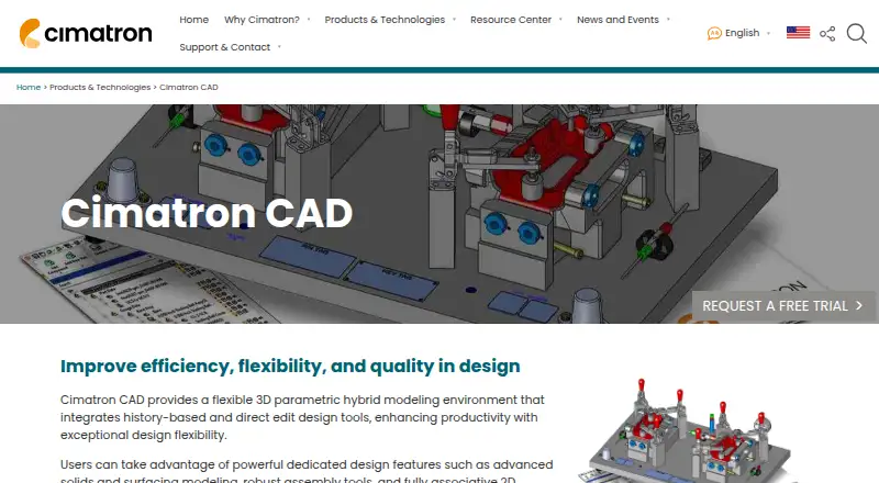 Cimatron CAD, as its maker shows it