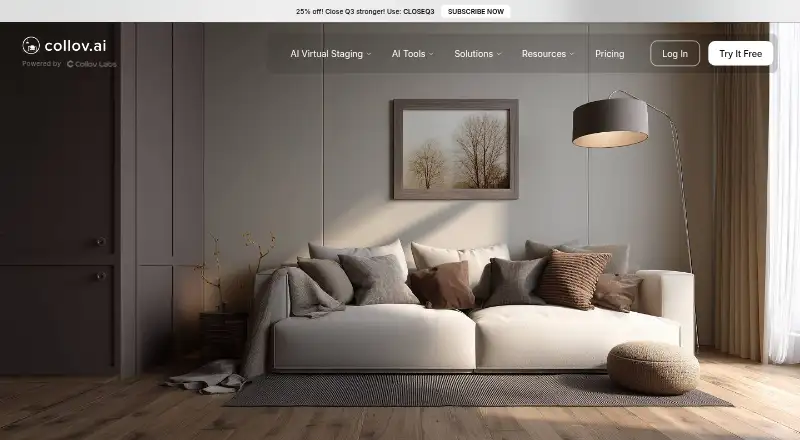The Collov AI homepage