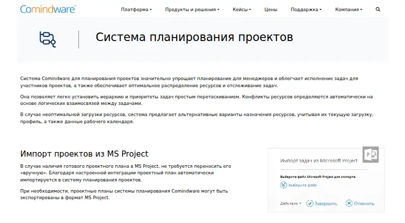 Comindware Project, as its maker shows it