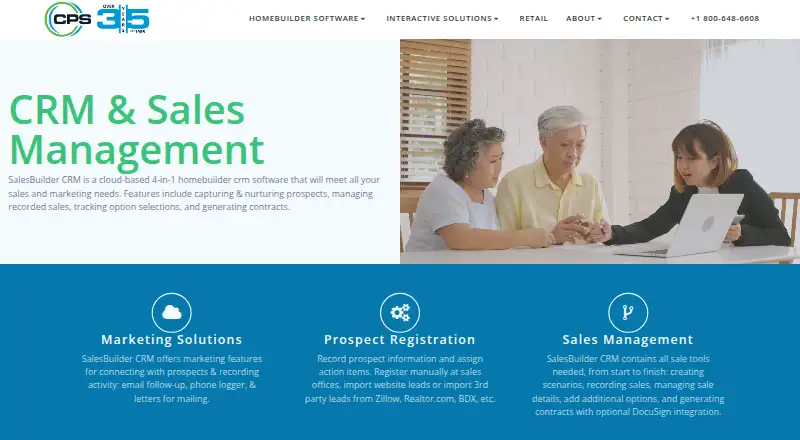 CPS SalesBuilder CRM, as its maker shows it