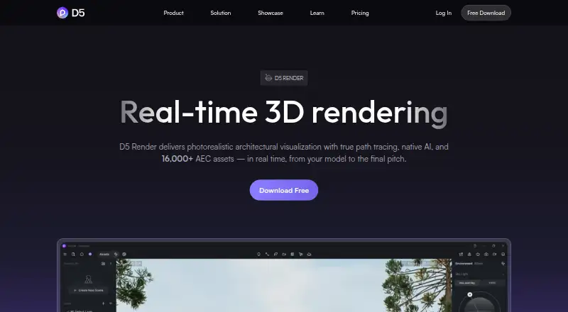 D5 Render, as its maker shows it