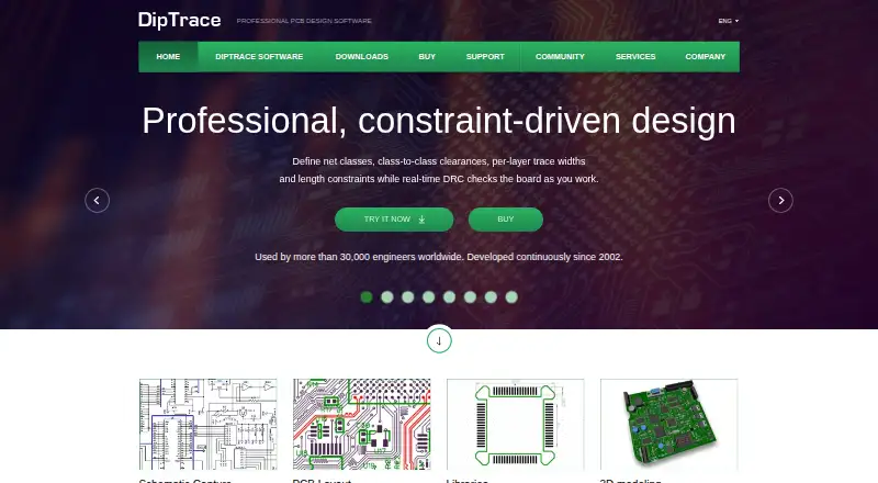 DipTrace, as its maker shows it