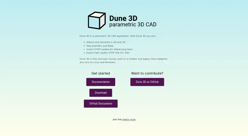 Dune 3D, as its maker shows it