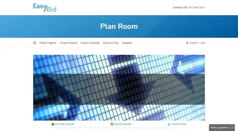 Easy Bidding Online Planroom, as its maker shows it
