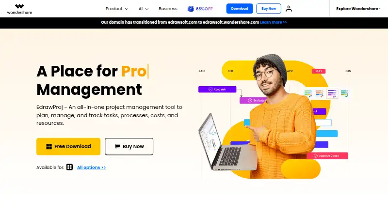 EdrawProj, as its maker shows it