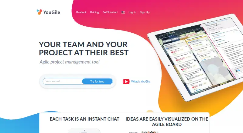 YouGile, as its maker shows it