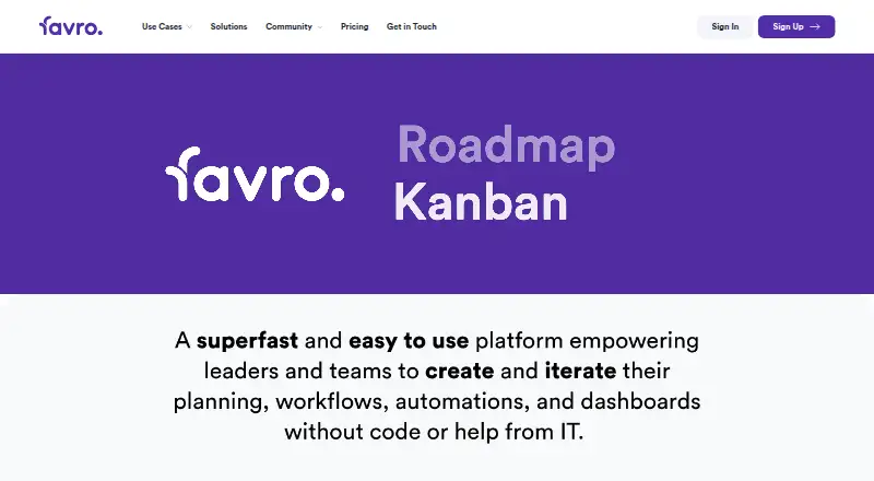 Favro, as its maker shows it