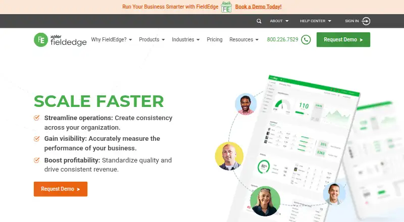 The FieldEdge homepage