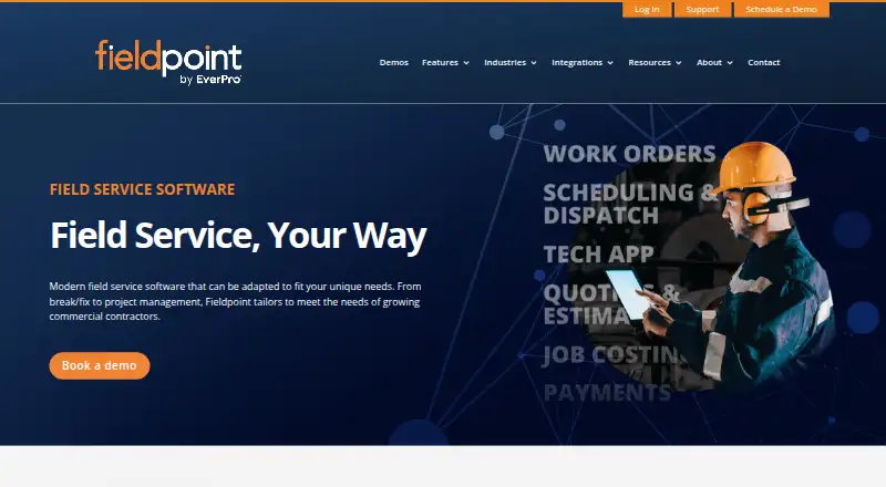 The Fieldpoint homepage
