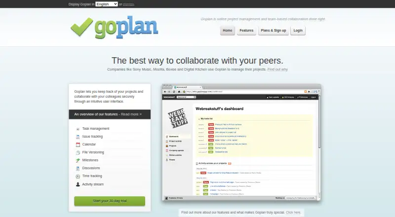 Goplan, as its maker shows it