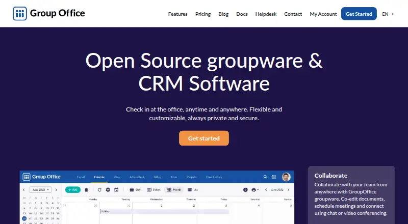 Group-Office, as its maker shows it