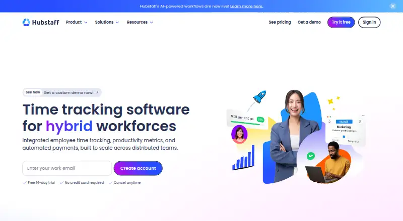 Hubstaff, as its maker shows it