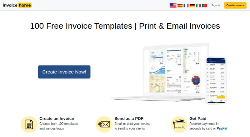 Invoice Home, as its maker shows it