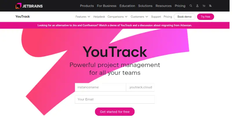 YouTrack, as its maker shows it