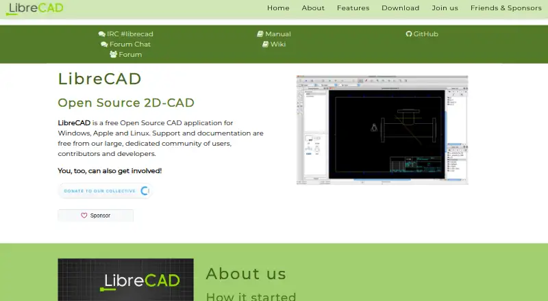 LibreCAD, as its maker shows it
