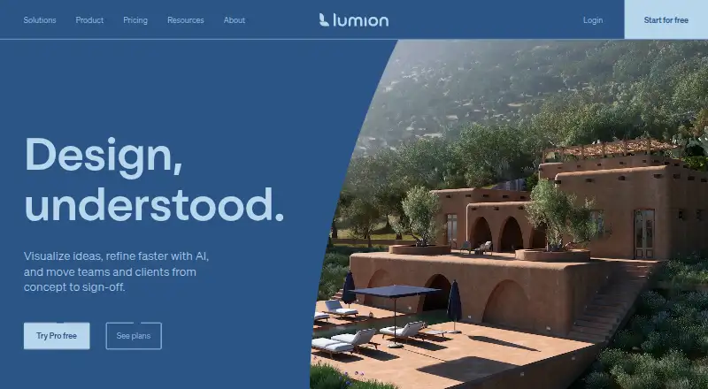 Lumion, as its maker shows it