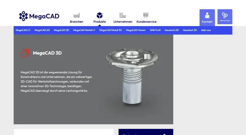 MegaCAD 3D, as its maker shows it