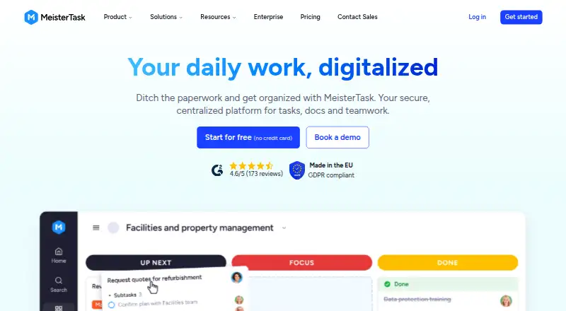 MeisterTask, as its maker shows it