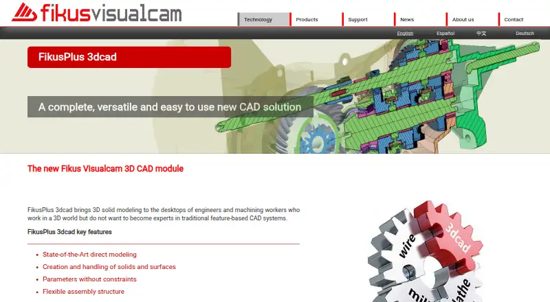 FikusPlus 3dcad, as its maker shows it