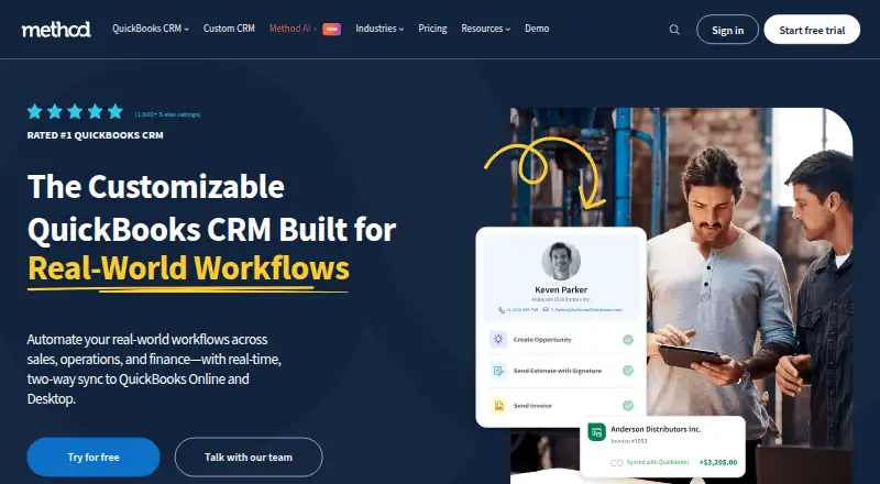 Method CRM, as its maker shows it