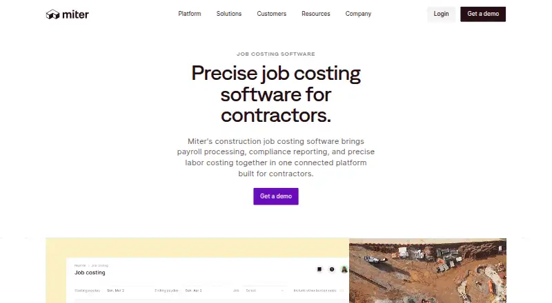 Miter Job Costing, as its maker shows it