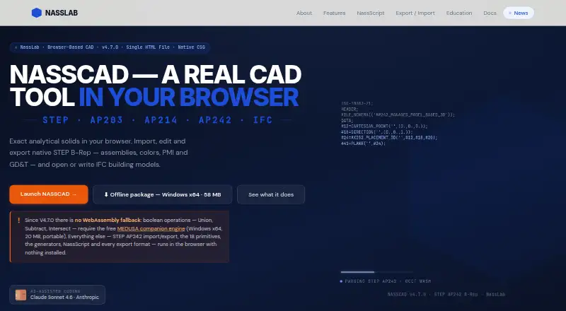 NASSCAD, as its maker shows it