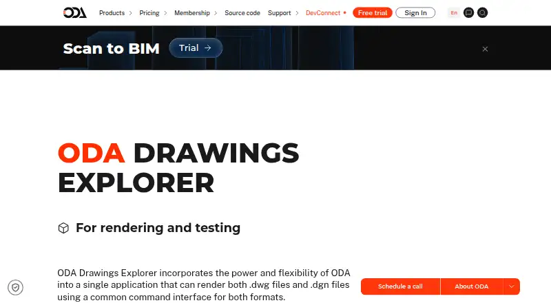 ODA Drawings Explorer, as its maker shows it
