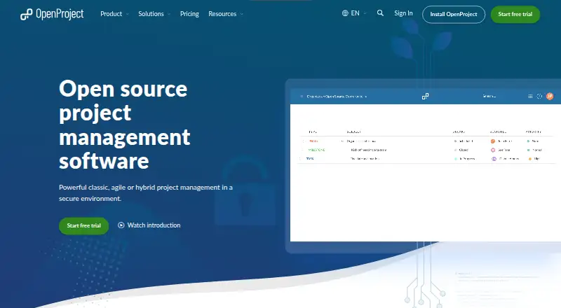 OpenProject, as its maker shows it