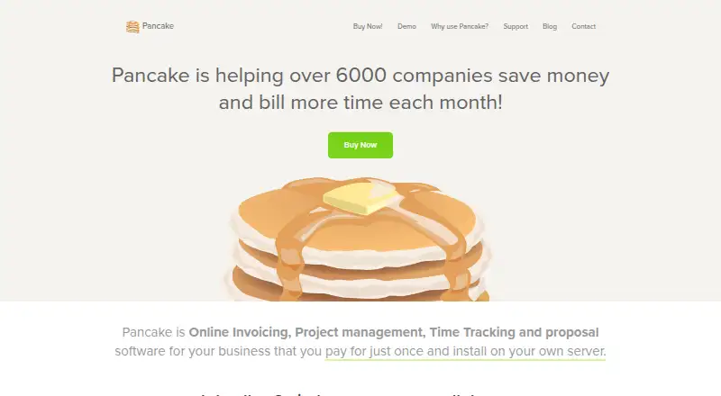 Pancake, as its maker shows it