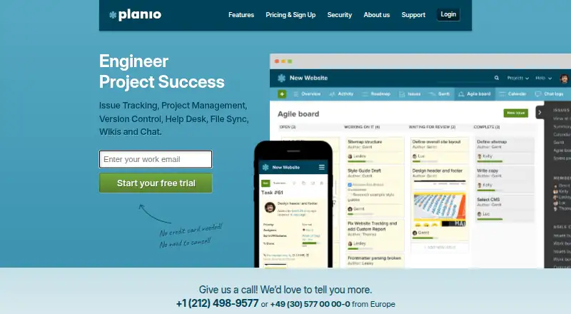 Planio, as its maker shows it