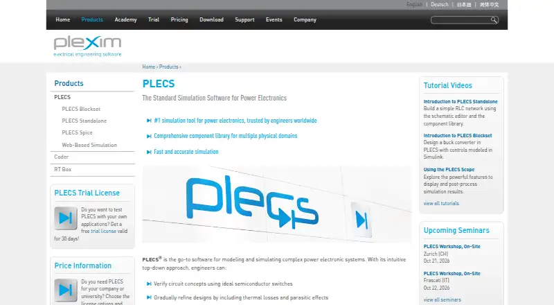 PLECS, as its maker shows it