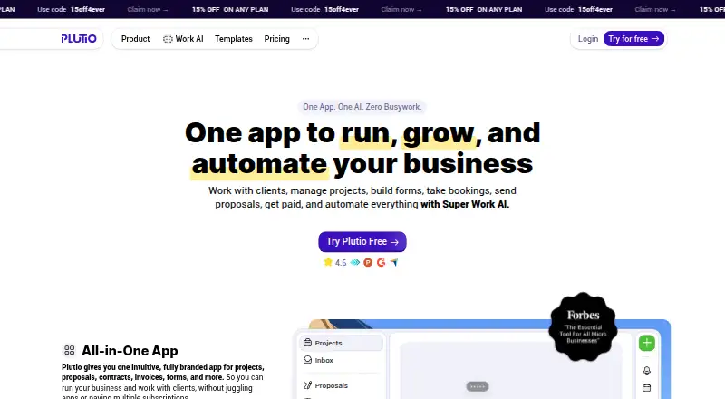Plutio, as its maker shows it