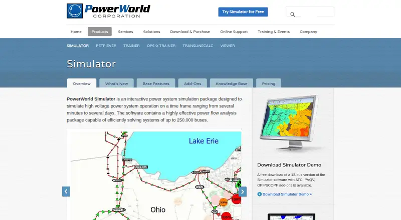 PowerWorld Simulator, as its maker shows it