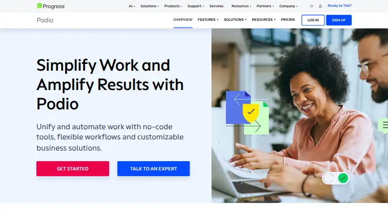Podio, as its maker shows it