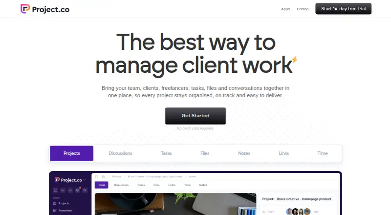 Project.co, as its maker shows it