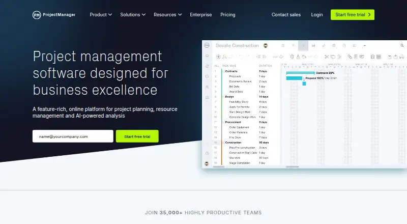 ProjectManager, as its maker shows it