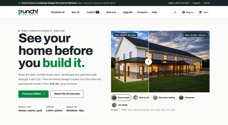 Punch! Home & Landscape Design, as its maker shows it