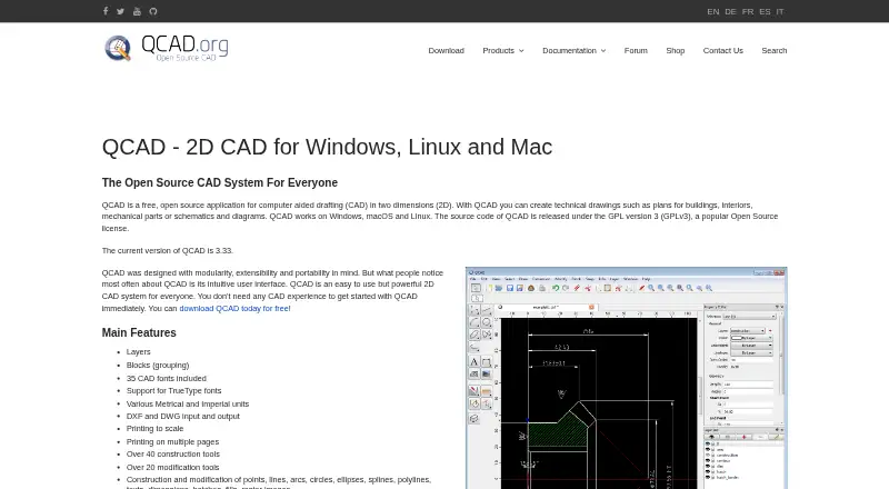 QCAD Professional, as its maker shows it