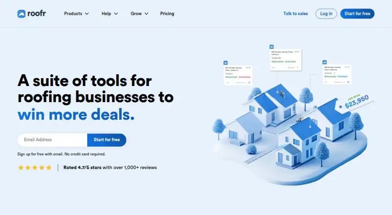 Roofr, as its maker shows it