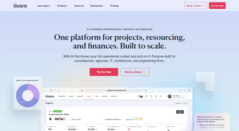 Scoro, as its maker shows it