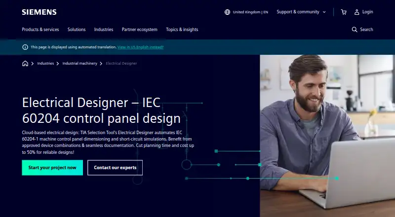 Electrical Designer, as its maker shows it