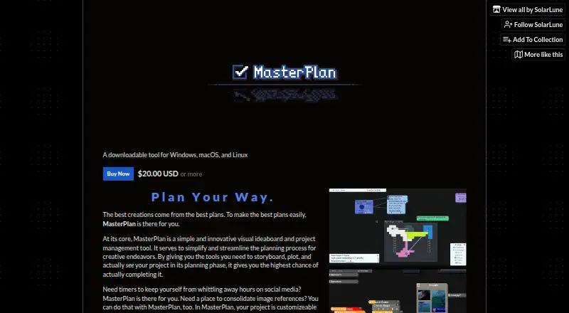 MasterPlan, as its maker shows it
