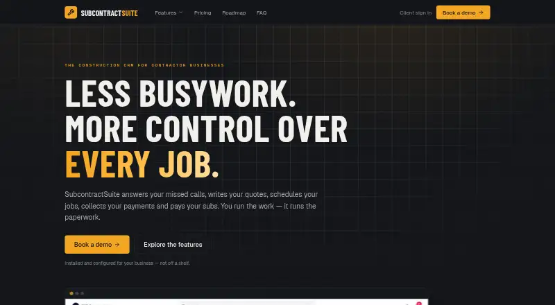 SubcontractSuite, as its maker shows it